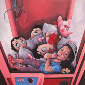 Puella ex machina - peinture à l'huile